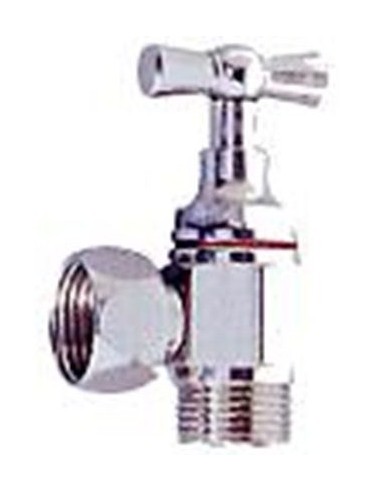 ROBINET ARRIERE EQUERRE CHROME WC 3/8